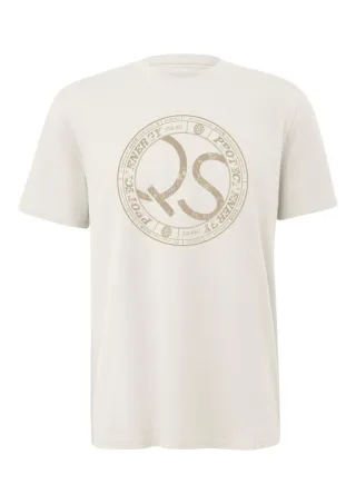 Q/S designed by - T-Shirt mit Print weiß - Gr. - L
