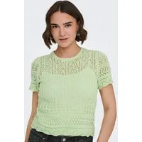 ONLY Kurzarmpullover ONLELKE LIFE SS STRUCTUR O-NECK KNT NOOS