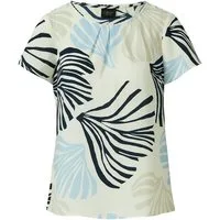 s.Oliver BLACK LABEL Blusentop Crêpe-Bluse mit Allover-Print - Regular Fit