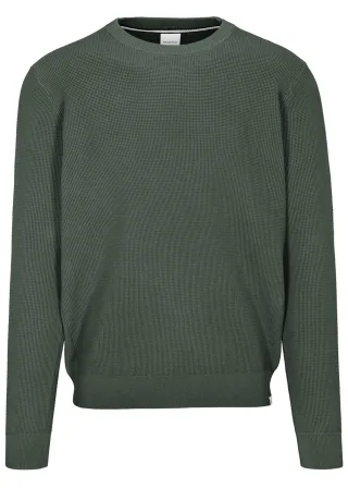 BASEFIELD - NOS Rundhals Pullover pine tree - Gr. - M