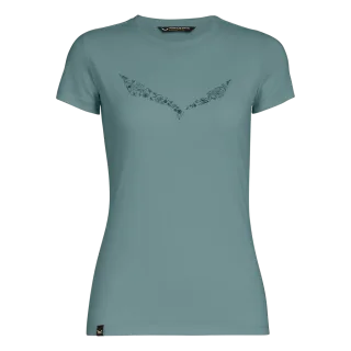 SALEWA - Solidlogo Dri-Release® T-Shirt Damen - Blau (Gr.34)