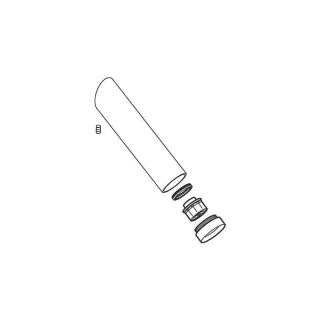 hansgrohe Einlaufrohr Axor St. 3-L. WT-Arm. 97587000 chrom beschriftet