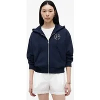 Tommy Hilfiger Kapuzensweatjacke TH ROUNDAL ZIP-UP HOODIE Baumwolle, Kapuze, Kängurutaschen