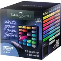 Faber-Castell Marker Faber-Castell TL 46 Textmarker - 24er Deskset