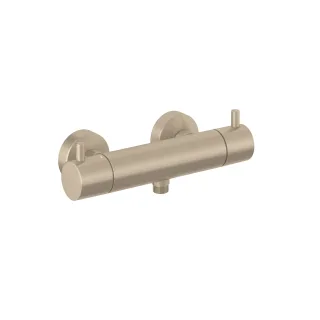 KLUDI BOZZ Thermostat-Brausearmatur ohne Brausegarnitur Stainless Brushed Nickel 35203N538