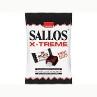 SALLOS Süßigkeit, Sallos X Treme Hartkamellen mit Lakritz Salmiak Salz Füllung 150g