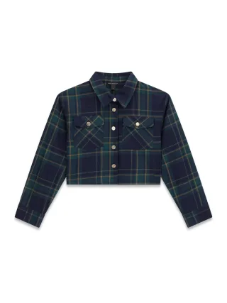 Guess Kids - TARTAN BOXY LS SHIRT - Gr. - 12