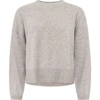 Zwillingsherz Kaschmirpullover Kastiger Rundhalspullover