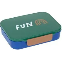 LÄSSIG Lunchbox Lässig Brotdose Kinder - Bento Lunchbox Little Gang Rainbow, green