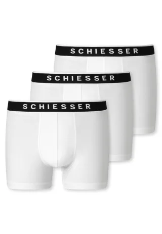 SCHIESSER - 3PACK Shorts weiss - Gr. - 5