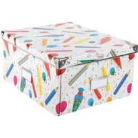 Idena Aufbewahrungsbox Idena Aufbewahrungsbox Schule faltbar 35x28x27cm