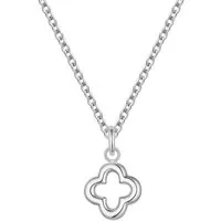 Glanzstücke München Edelstahlkette Kleeblatt silber