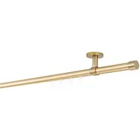 ondeco Gardinenstange Profil Deckenabstand 4cm Kappe, Ø 20 mm, 1-läufig-läufig, Wunschmaßlänge, Bohren, verschraubt