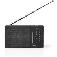 Nedis RDFM1200BK Radio (FM Radio, 1.5 W, tasche und reise, fm am radio kompakt, 1.5 w, kopfhörer anschluss)