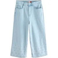 Next Caprijeans Verkürzte Jeans mit weitem Bein, Kurzgröße (1-tlg)