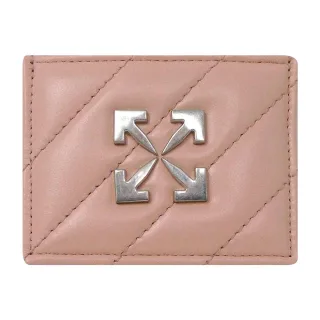 Off-White - "Jackhammer" Kartenhalter, Leder, Logo (Pink)