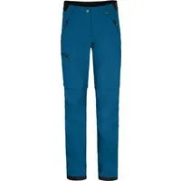 Bergson Outdoorhose TESSE Zipp-Off Damen Softshellhose, winddicht, strapazierfähig, Kurzgrößen, Saphir b