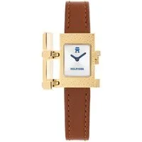 Tommy Hilfiger Quarzuhr TH85 1782822, Armbanduhr, Damenuhr, Lederarmband, analog