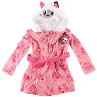 Disney Bademantel Coral-Fleece-Bademantel mit Applikationen – Gabby’s Dollhouse, 100% POLYESTER