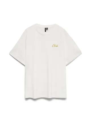 VERO MODA - VMKLARA CATY SS TOP BOX JRS Snow White - Gr. - M