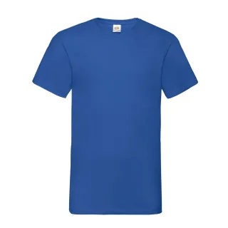 Fruit of the Loom Herren Valueweight V-Neck T-Shirt (Königsblau)