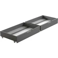 Ticaa Bettschubkasten Schubkasten Set / Zusatzbett, Zusatzbett inkl. Rollrost, Praktisches Zubehör mit Funktion