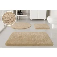 OTTO home Badematte Kaarin, Höhe 30 mm, rutschhemmend beschichtet, schnell trocknend, Polyester, rechteckig, Badteppich, getuftet, flauschig, hochflor, große Farbauswahl