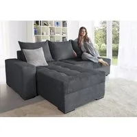 COLLECTION AB Ecksofa Josy L-Form, B: 214 cm in Cord, Cord-Mix, Bettfunktion, Bettkasten & 2 Zierkissen, Federkern