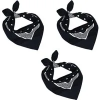 Betz Nickituch 3er Pack Bandana Kopftuch Halstuch klassischem Punktemuster 55 x 55cm, (3-St)