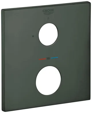 Grohe Rosette 49109 eckig für THM-FMS hard graphite gebürstet, 49109AL0 49109AL0