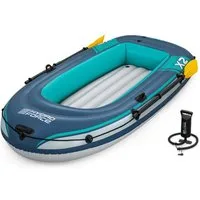 Bestway Schlauchboot Hydro Force Trek™ X2, (Set, 1-St., 232 x 118 x 37 cm), Inkl. Ruder, Handpumpe, Reparaturflicken