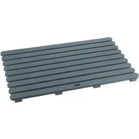 Basera® Badaccessoire-Set Dusch- und Saunarost für Innen- und Außenbereich Grau, Duschmatte rutschhemmend 80 x 50 cm