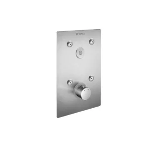 Schell Linus d-c-t Fertigmontageset 019092899 Frontplatte Edelstahl, CVD-Touch-Elektronik, Thermostat