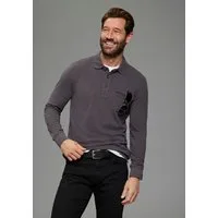 Man's World Langarm-Poloshirt Neue Kollektion! schmale Passform, Langarm, mit Reißverschlusstasche