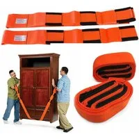 RACEL Möbelrolle Möbeltragegurte 2er Set Tragehilfe Umzugsgurte verstellbar 270 cm, (2-St., 2er Set), Rückenschonend, stark