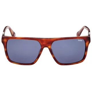 BMW - Sonnenbrille mit Rahmen in Havanna-Rot mit blauen Gläsern