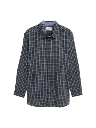 Tom Tailor - Plus Size - Hemd mit Karomuster navy blue check - Gr. - 4XL