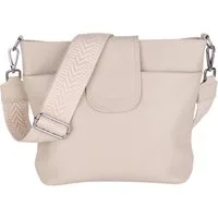 MIRROSI Umhängetasche Damen, Crossbody Bag, Echtleder Made in Italy (1 Tasche mit 1 oder 2 Gurte), verstellbaren Schulterriemen), 30x24,50x9cm (BXHXT) viel Stauraum