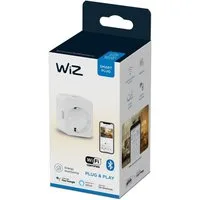 WiZ Steckdose Smart Plug inkl. Powermeter Einzelpack, 1-St., kompatibel mit SmartThings, Einfaches Plug-and-Play, Sprachsteuerung