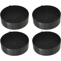 Trade-Shop Aktivkohlefilter 4x passend für Alno AEF3810X GZD1125, Electrolux 50274555-00/7, Zubehör für Dunstabzugshauben / Umlufthauben, Durchmesser: ca. 13,5 cm / Höhe: ca. 1,8 cm / Form: rund
