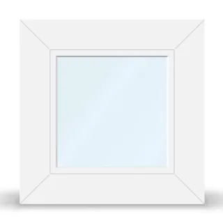 Kunststofffenster Festverglasung, mit Schallschutzverglasung, aluplast IDEAL® 4000, Weiß, 70x130 cm, individuell konfigurieren