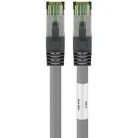 CAT 8.1 Patchkabel, S/FTP (PiMF) grau, 0,50 Meter