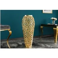 riess-ambiente Bodenvase ABSTRACT LEAF 65cm gold (Einzelartikel, 1 St), Wohnzimmer · Handmade · Metall · Gold-Design · Deko · Schlafzimmer