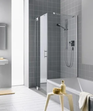 Kermi Seitenwand Filia XP TVD 0750x1600, silber hochglanz, ESG Opaco, FXTVD07516VUK FXTVD07516VUK