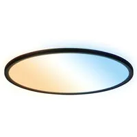 B.K.Licht LED Panel SHALLOW, CCT - über Fernbedienung, LED fest integriert, warmweiß - kaltweiß, 42x3 cm, Badlampe, Badezimmer, Küche, Wohnzimmer