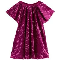 Next Partykleid Samt-Partykleid mit Pailletten (1-tlg)