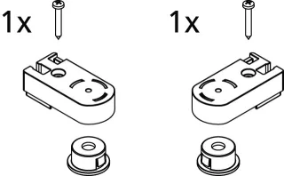 Kermi EBCC013 Set Lager oben, silber hochglanz, 2534744 2534744