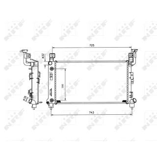 NRF Motork?hler gel?tet Chrysler Voyager 53501