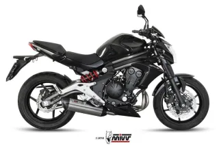 Sport Auspuff Komplettanlage +Krümmer MIVV Suono Edelstahl Kawasaki ER-6N / ER-6F Bj. 2012-2016 +ABE