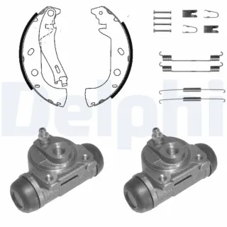 Delphi Bremsbacken vormontiert hinten Fiat Marea Multipla